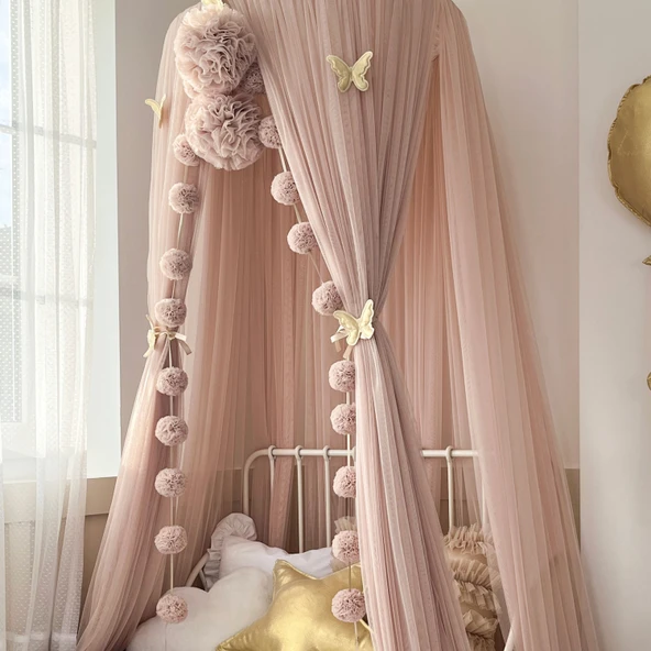 Pamuka Tül Cibinlik Deluxe Pinkish Stone - Resim 3