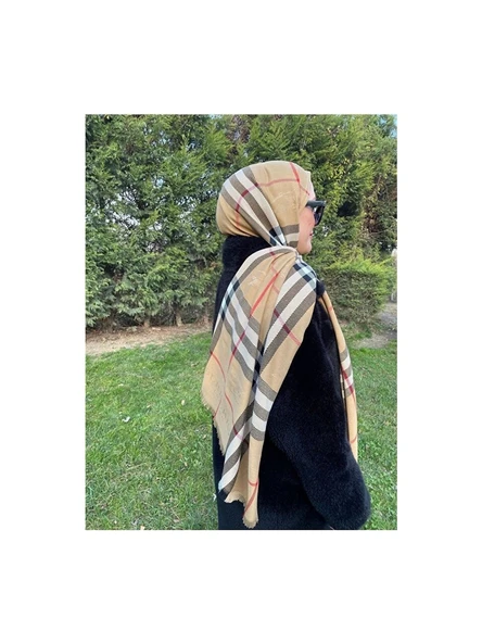 Kaşmir Kışlık(Kalın) Burberry Desen Şık Şal ürün görseli