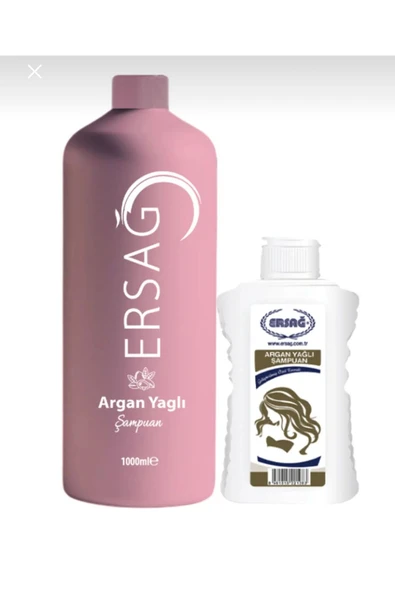 Ersağ Arğan Yağlı Şampuan 1000 ml (Yeni Ambalaj) + Boş Aparatı ürün görseli