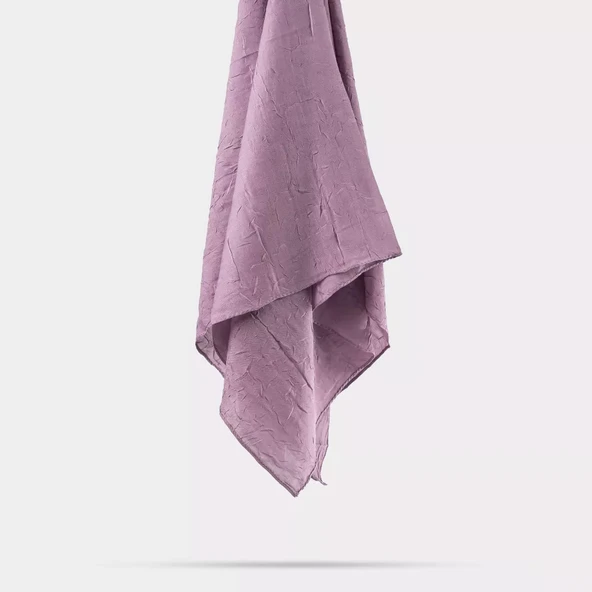 Bambu Eşarp (93x95 cm. Lila) - Resim 2