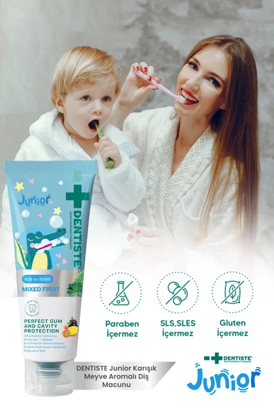 Dentiste Kids Diş Macunu Karışık Meyve Aromalı 6 Yaş 60 gr - Resim 4