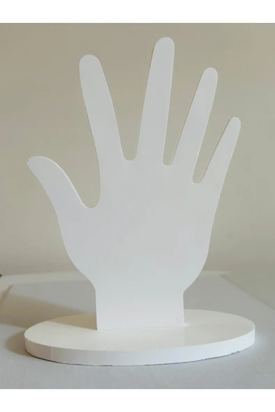 Tarsia Muse Minimal Dekoratif El Şekli modern Yüzük & Kolye Askısı | Alçı Değil, El İşçiliği, Hediyelik ürün görseli