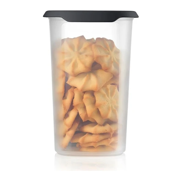 Tek Dokunuş Oval 3’lü Kuru Gıda Saklama Kabı Cosmos - Resim 2