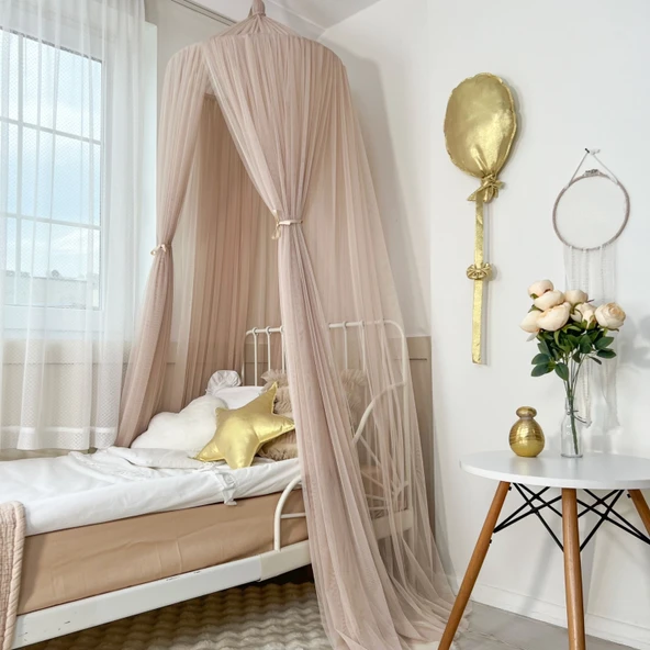 Pamuka Tül Cibinlik Plus Pinkish Stone - Resim 5