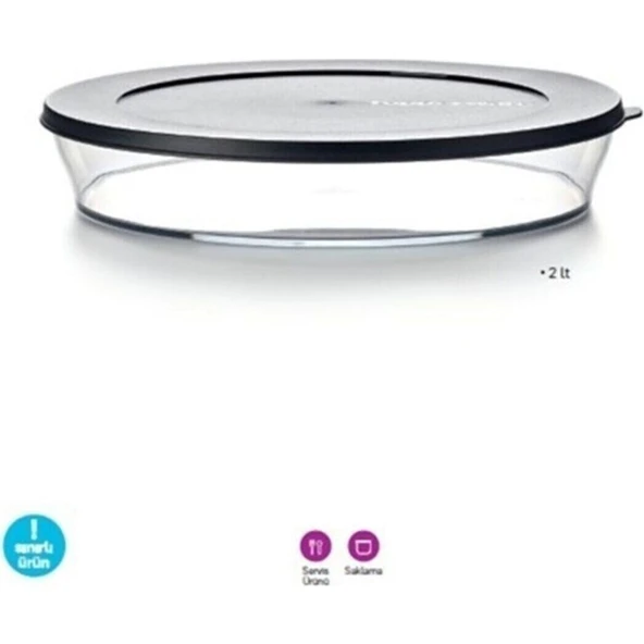 Tupperware Royal Serisi Servis ve Saklama Kabı 2litre ürün görseli 1