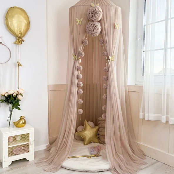 Pamuka Tül Cibinlik Plus Pinkish Stone - Resim 2