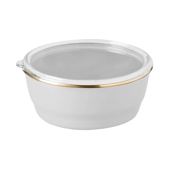 Arow TR-4536 Beyaz Emaye 3'lü Saklama Kabı - Resim 4