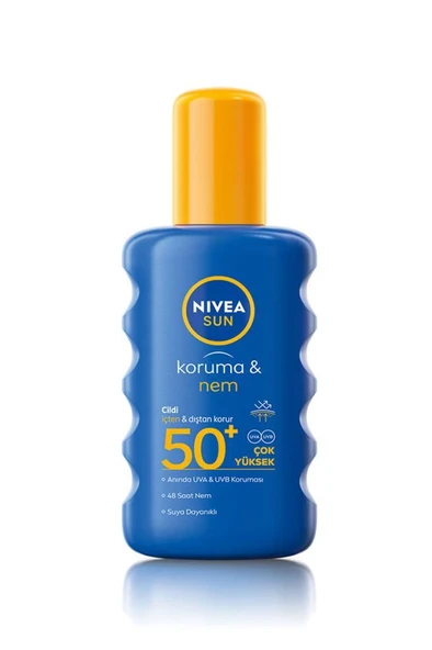 Nivea Koruma & Nem 200 ml 50 Faktör Sprey Güneş Kremi ürün görseli