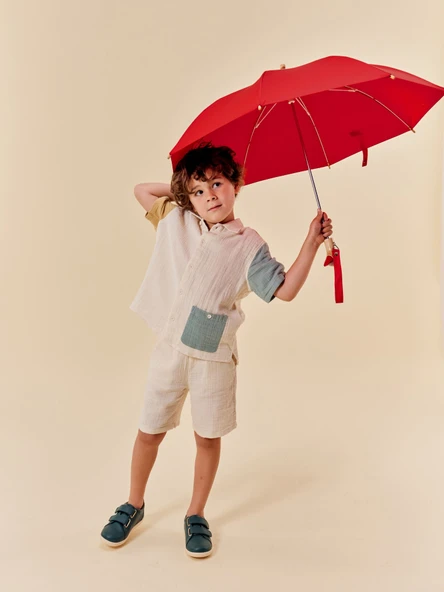 Original Duckhead Duckling Çocuk Şemsiyesi - Kırmızı - Resim 6