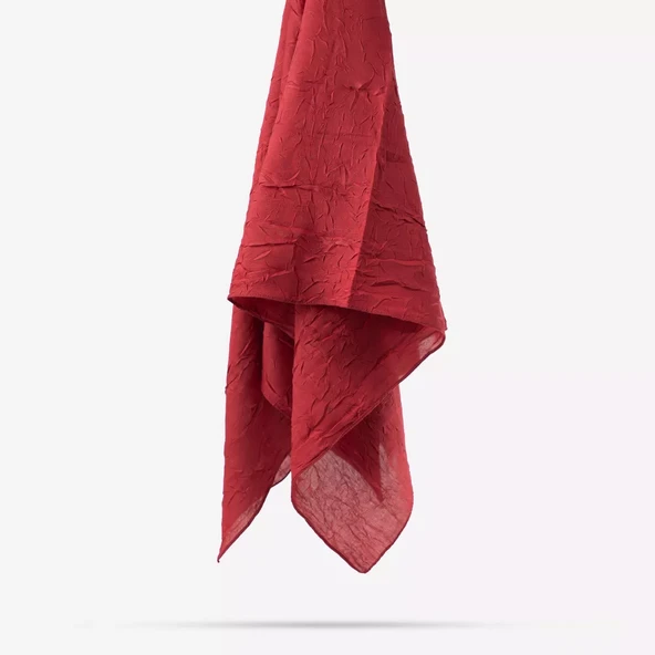 Bambu Eşarp (93x95 cm. Bordo) - Resim 2