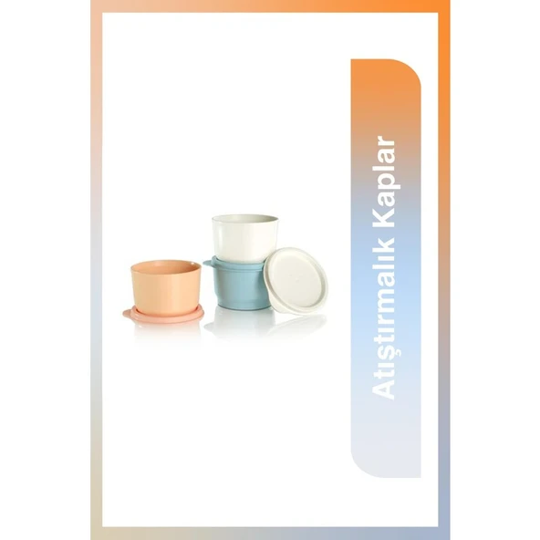 Tupperware Atıştırmalık Kaplar Hava Geçirmez Tasarım 3 x 110 ml Kolay Temizlik ürün görseli 1