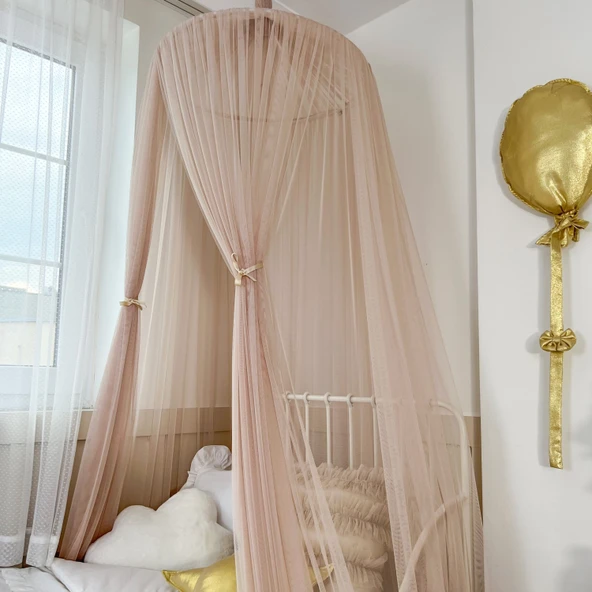 Pamuka Tül Cibinlik Basic Pinkish Stone - Resim 2