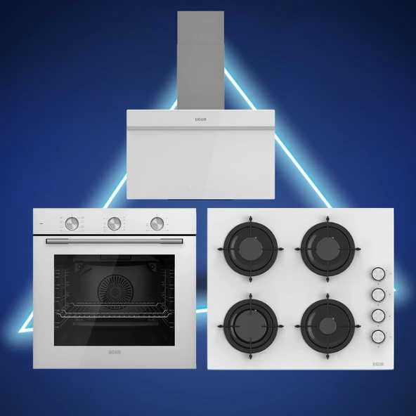 Trend Cam Ankastre Set, Beyaz ürün görseli 1