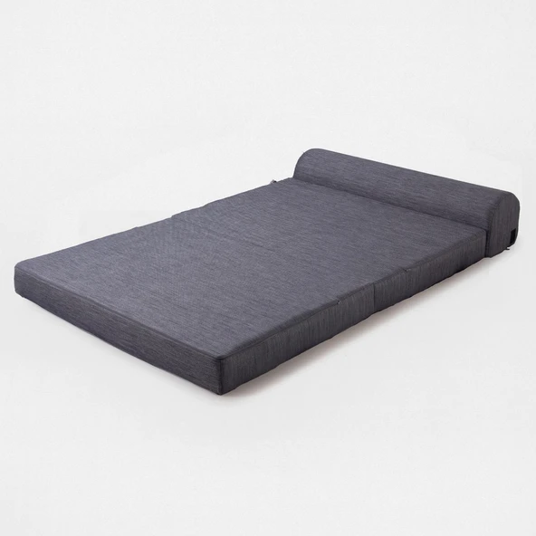 Homedius Yataklı Koltuk Magic Keten Görünümlü Çift Kişilik  Antrasit Çift - Resim 5