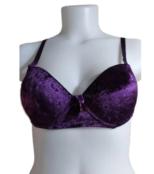 Liza Kadife Destekli Mor Sütyen ürün görseli