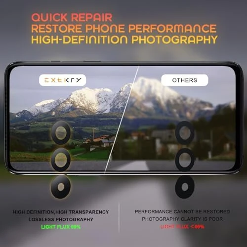 Samsung Galaxy M35 M356 için  kamera camı yedek arka kamera lensi cam yedek HD kamera koruması kamera camı - Resim 2