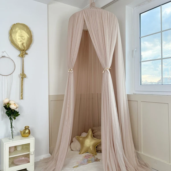 Pamuka Tül Cibinlik Deluxe Pinkish Stone - Resim 4