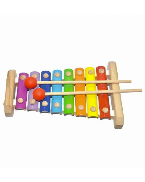 Woodoy Renkli Ahşap Ksilofon KR 123 - Resim 2