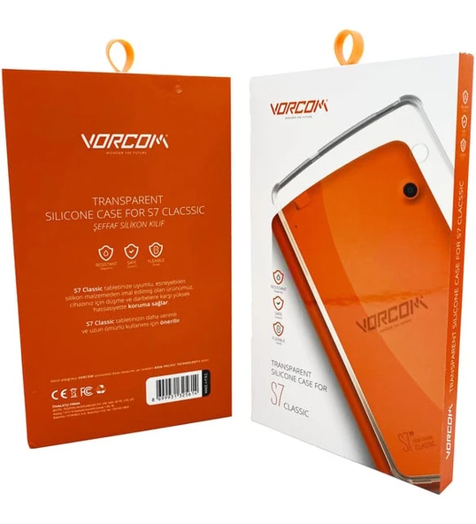 VORCOM S7 CLASSİC 7 İNÇ TABLET KİLİFİ ŞEFFAF DAYANIKLI SİLİKON ürün görseli