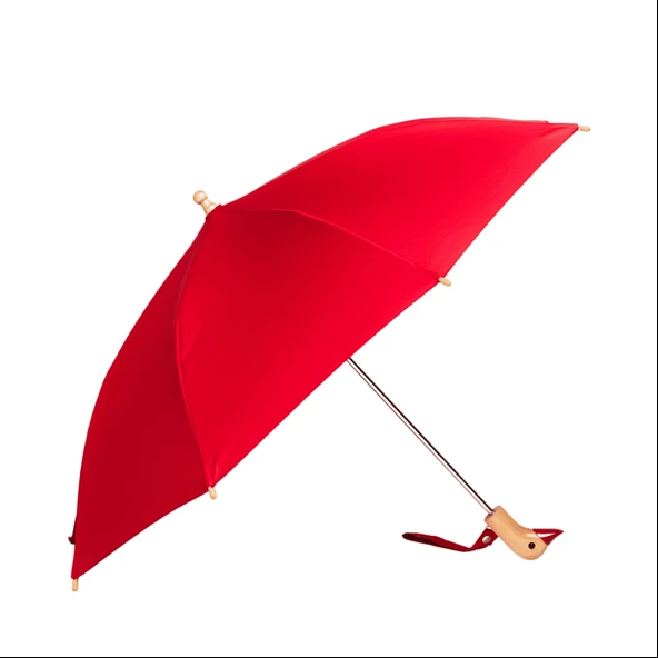 Original Duckhead Duckling Çocuk Şemsiyesi - Kırmızı - Resim 3