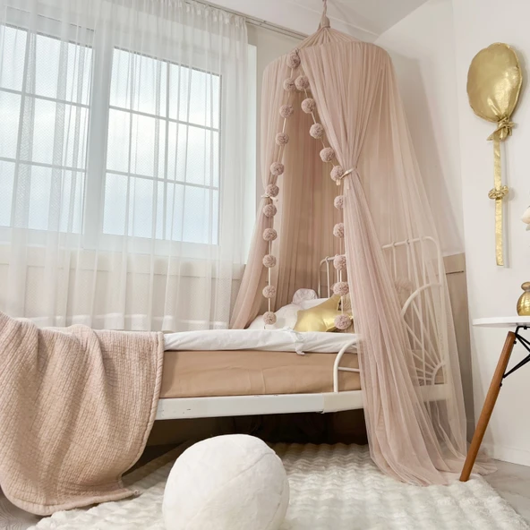 Pamuka Tül Cibinlik Plus Pinkish Stone - Resim 4