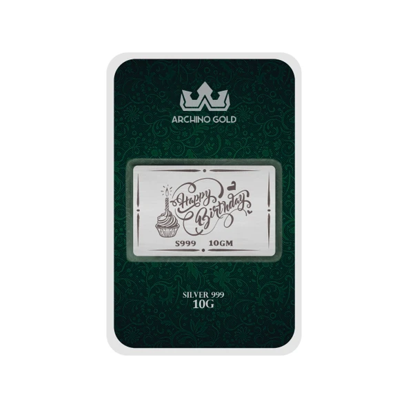 999 Ayar Gümüş ile Üretilmiş İyi Ki Doğdun Temalı Hediyeye Özel 10 Gram Gümüş Külçesi-727 ürün görseli