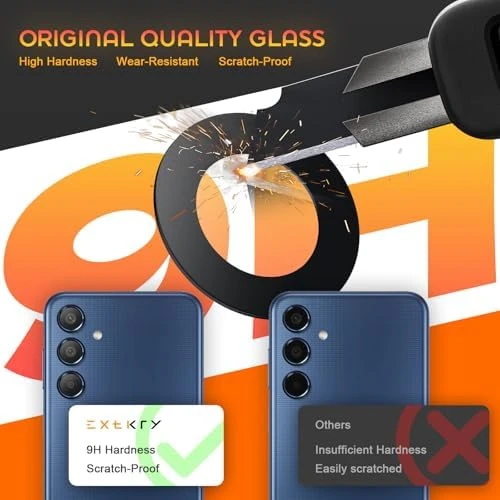 Samsung Galaxy M35 M356 için  kamera camı yedek arka kamera lensi cam yedek HD kamera koruması kamera camı ürün görseli