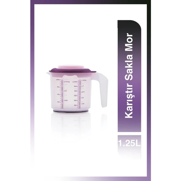 Tupperware Karıştır Sakla Mor 1,25 lt ürün görseli 1
