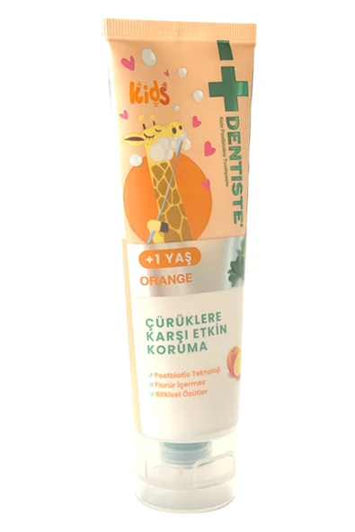 Dentiste Kids Florürsüz Portakal Aromalı Diş Macunu 1-6 Yaş - Resim 6