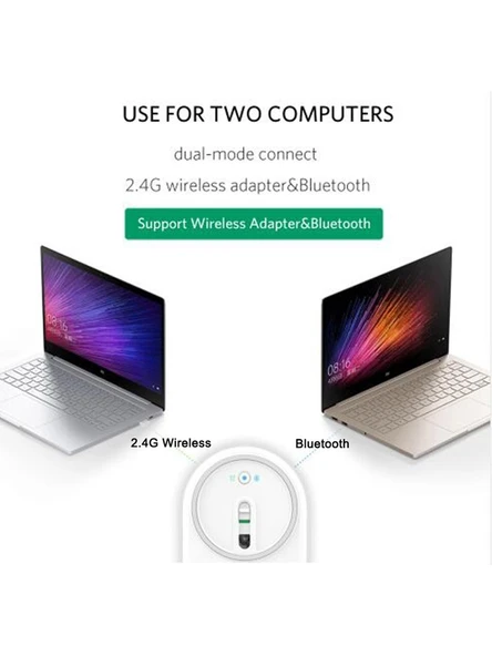 Xiaomi Kablosuz Mouse Fare Taşınabilir Çift Modlu 4000DPI Ayarlanabilir Bluetooth Mouse - Resim 3