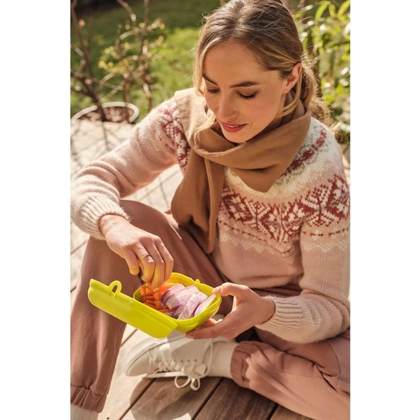 Tupperware Eco+ Büyük Taşıma Kabı Limon-Yeşil - Resim 2