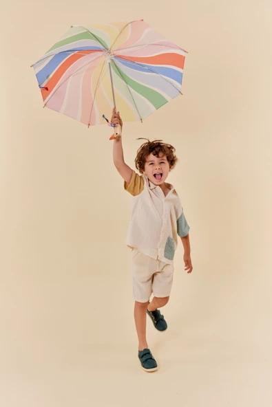 Original Duckhead Duck ÇocukŞemsiye ODH x Meri Meri Rainbow - Resim 7