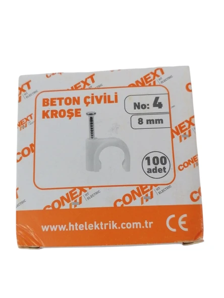 Conext Beton Çivili Kroşe No:4-8 mm-100'lü Paket - Resim 2