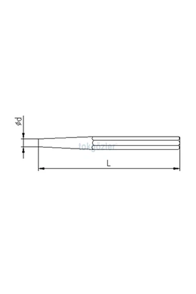 İzeltaş 5545 Konik Pim Zımba 4 mm ürün görseli 1