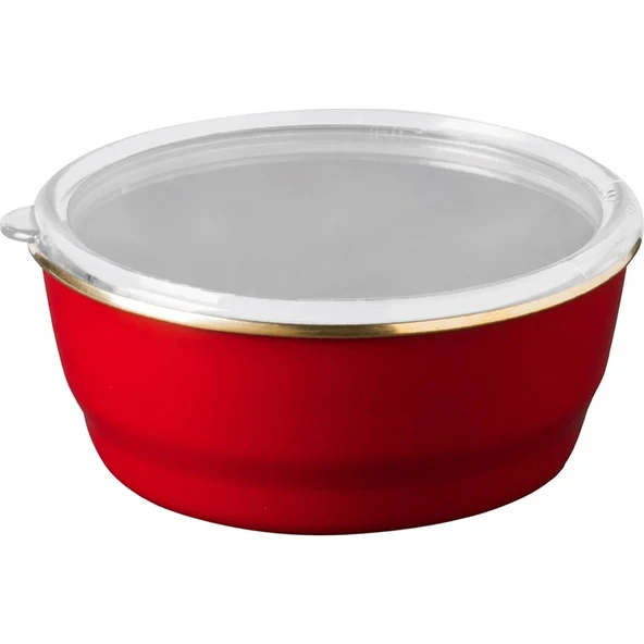 Arow  Kırmızı Emaye 3'lü Saklama Kabı - Resim 4
