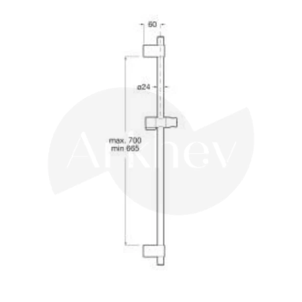 Roca Sensum El Duşu için Sürgü Takımı - Krom / Sabunluksuz A5B0405C00 ürün görseli