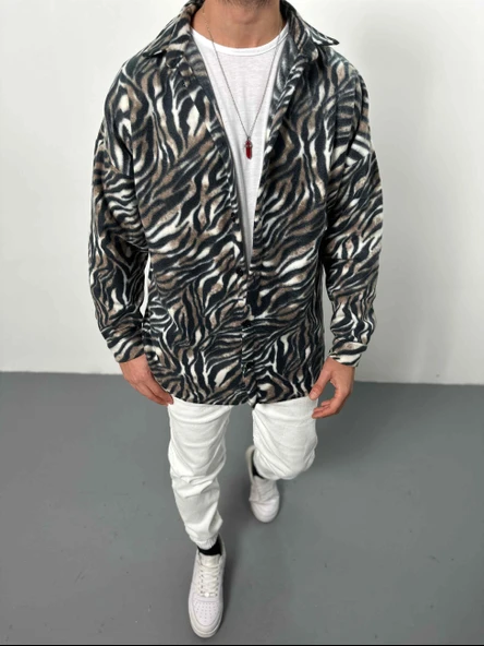 Gri Polar Gömlek COC2124 - Resim 2