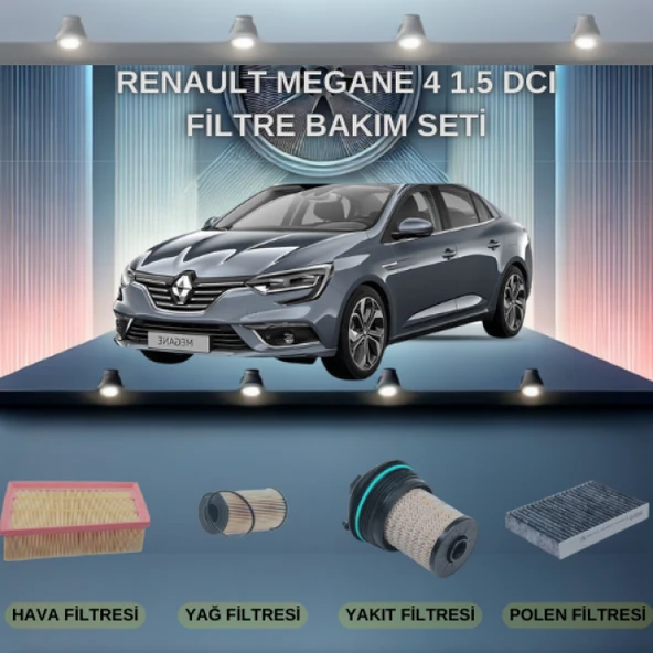 Renault megane 4 1.5 dci filtre bakım seti ürün görseli 1