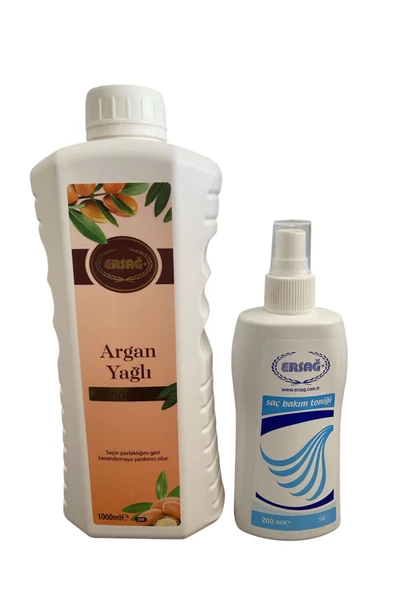 Ersağ Argan Şampuan +Saç Bakım Toniği Özel Set ürün görseli