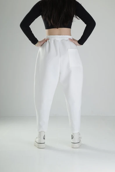 Önden Cepli Ekru Baget Pantolon COC2069 - Resim 4