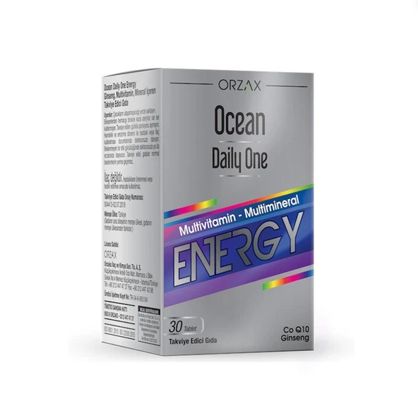 Daily One Energy 30 Tablet - Takviye Edici Gıda ürün görseli