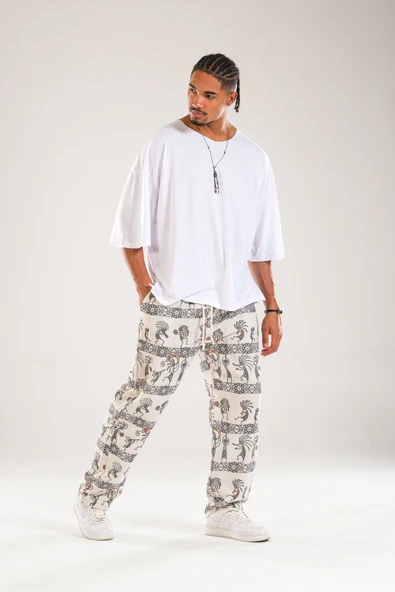 Cocopelli Desenli Baggy Pantolon COC1117 ürün görseli