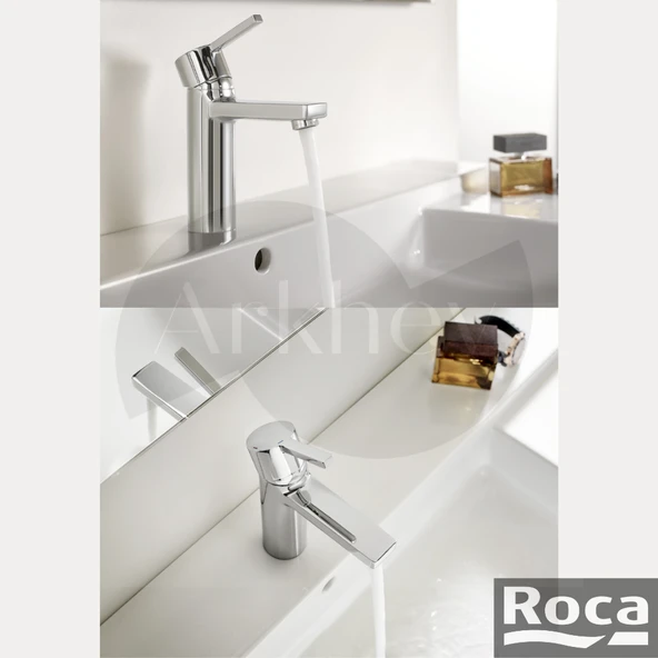 Roca Naia Lavabo Bataryası - Krom / Cold Start A5A3296C00 - Resim 2