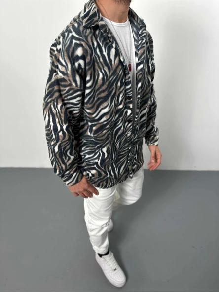 Gri Polar Gömlek COC2124 - Resim 3