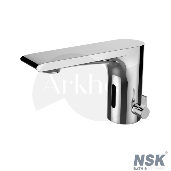 NSK Hybrid Fotoselli Lavabo Bataryası - Krom / Sıcak Soğuk Çift Su Girişli / Elektrikli Pilli N2100802 ürün görseli 1