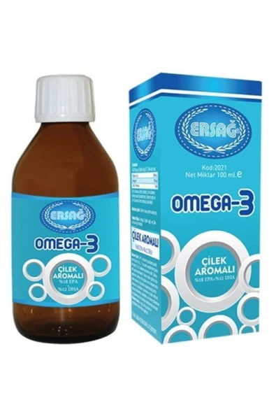 Ersağ Omega 3 Sıvı Gıda Takviyesi Çilek Aromalı. ürün görseli