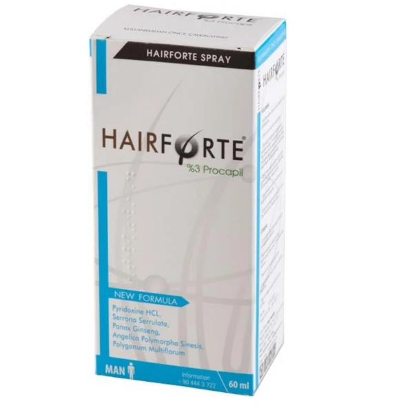Hair Forte Sprey Erkek %3 Procapil 60 ml - Erkekler İçin ürün görseli
