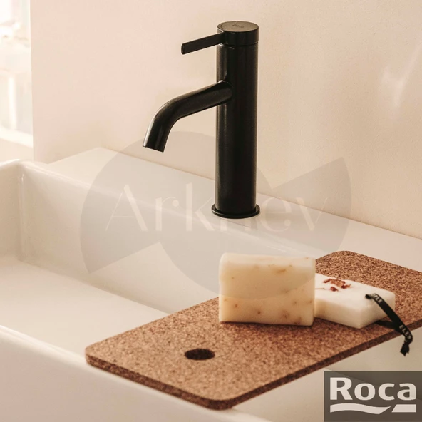 Roca Ona Lavabo Bataryası - Mat Siyah / Cold Start / Click Clack Süzgeçli A5A3A9ENB0 - Resim 3