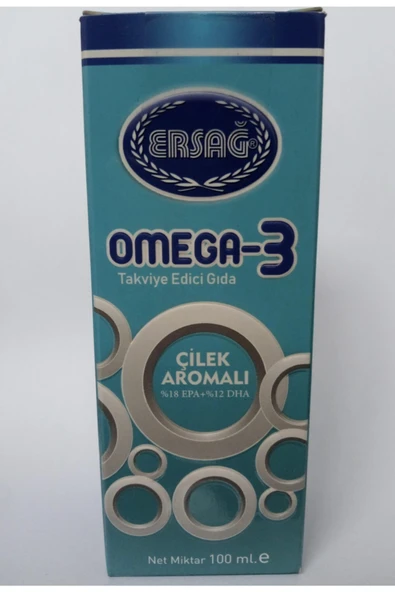 Ersağ Omega 3 Sıvı Gıda Takviyesi Çilek Aromalı. - Resim 2