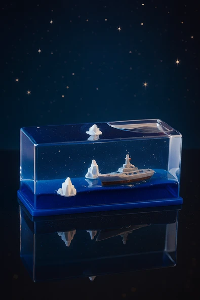 Okyanus Işıltısı Mini Diorama Blok Batmayan Gemi - Resim 3